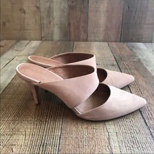 Sexy blush pink heels, wide fit
